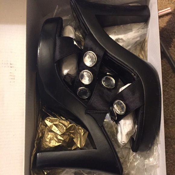 Colin Stuart black backless pumps - Picture 5 of 8